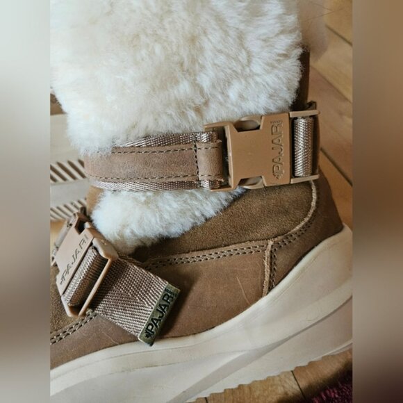 Pajar Canada Avi Tan Suede And Shearling Boots Women's Size 8-8.5 - Picture 9 of 13